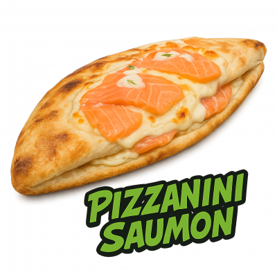 PIZZANINI SAUMON🍣: PÂTE 26 CM , MOITIÉ CRÈME (LÉGER) FILET D'HUILE D'OLIVE , FROMAGE , SAUMON , REFERMER , CRÈME, FROMAGE (( SAUMON , ANETH ))