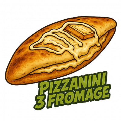 PIZZANINI 3 FROMAGE🧀: pâte 26 cm , moitié crème (léger) filet d'huile d'olive , fromage , chèvre , raclette , refermer , crème,